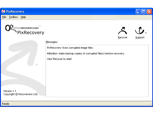 PixRecovery Screenshot